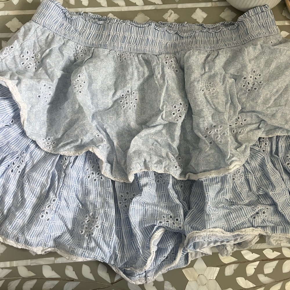 american eagle ruffle skort